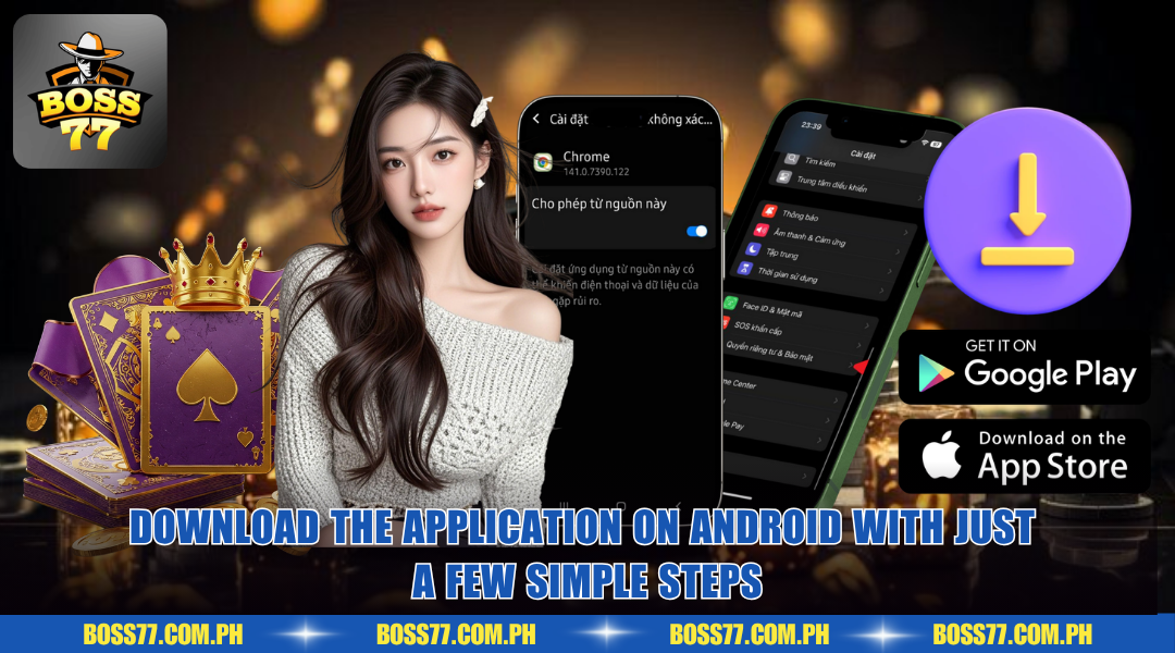 Download the application on android with just a few simple steps